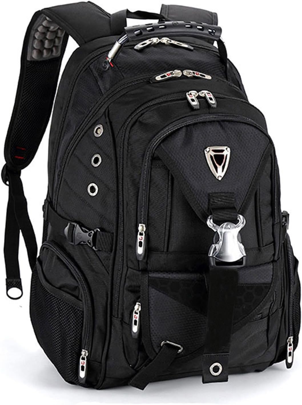 Men's Business Laptop Backpack Travel Rfid, Portable Carry on TSA 18 Inch Waterproof Anti-theft Professional Black Backpack