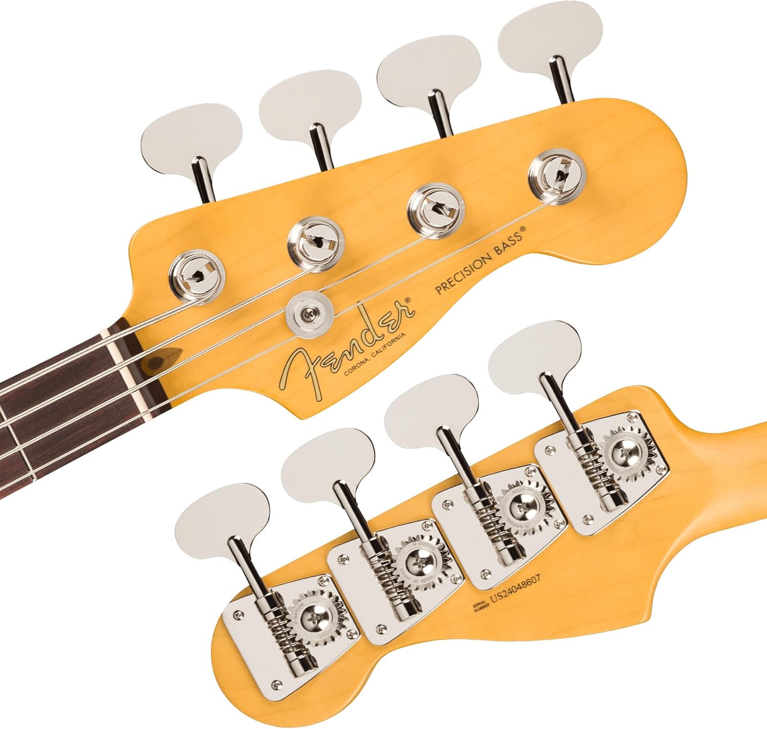 Fender American Professional Classic Precision Bass - 3-Color Sunburst Bundle with Gig Bag, Strap, Cable, and Guitar Cleaning Kit