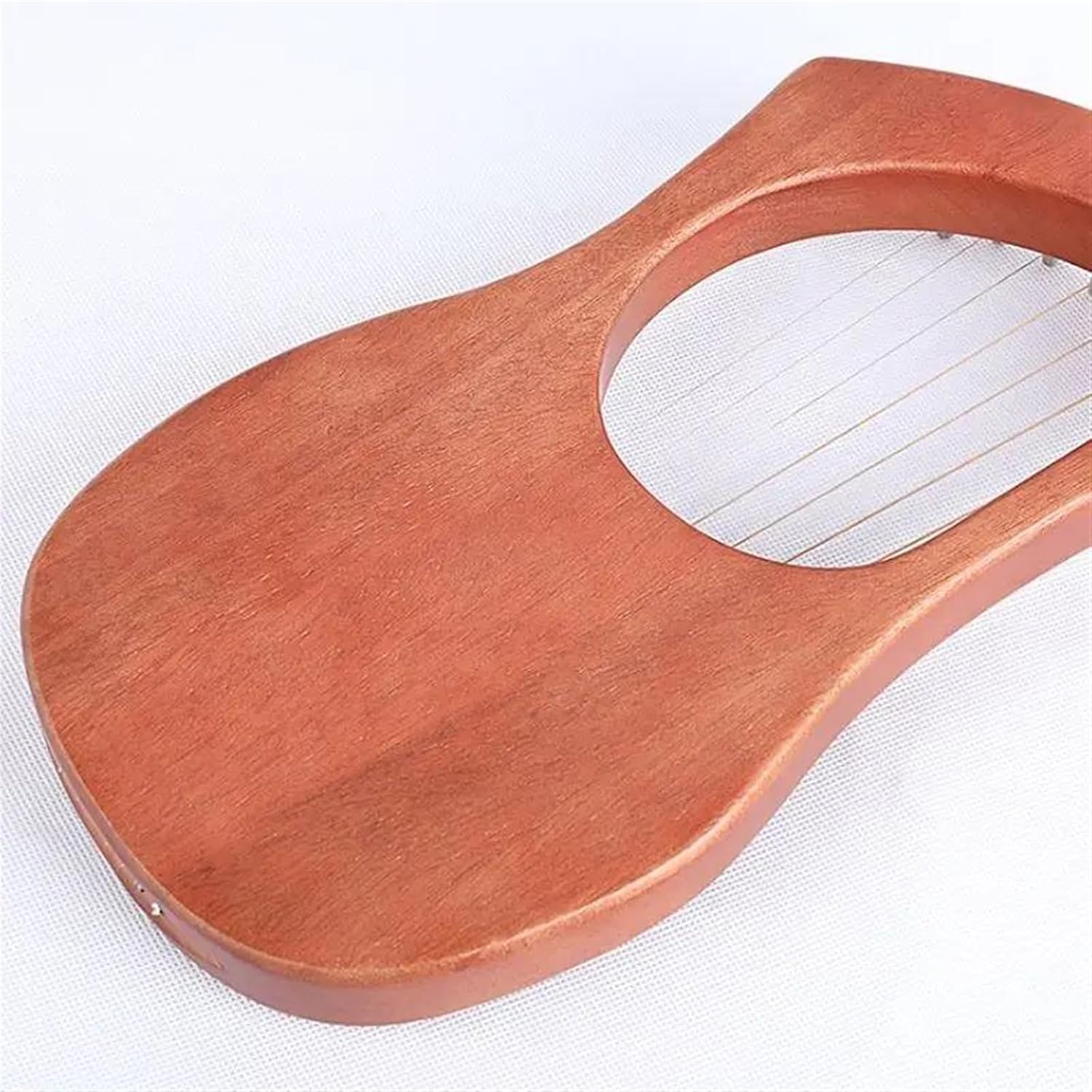 Lyre Harp Set Mahogany Lyre Harp 7 Strings Traditional Musical Instruments Professional Playing Mini Piano For Music Lovers