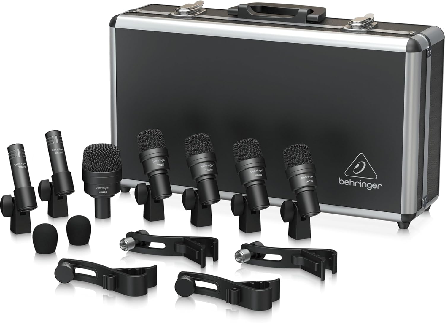 Behringer BC1200 Professional 7-Piece Drum Microphone Set for Studio and Live Applications