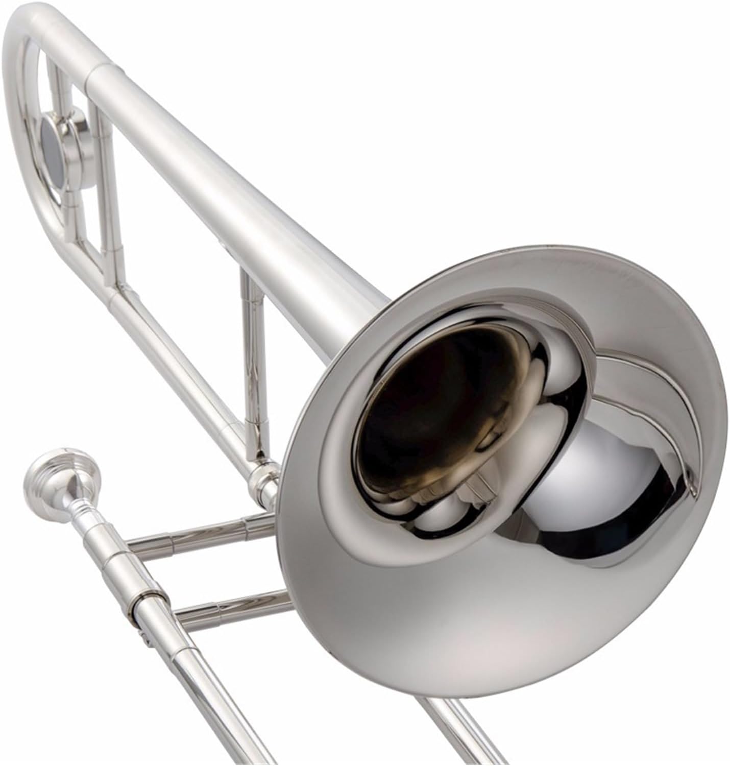 Adult Trombone Instrument Tenor Trombone In B Flat Beginner Instrument Silver Or Lacquer Gold(Silver)