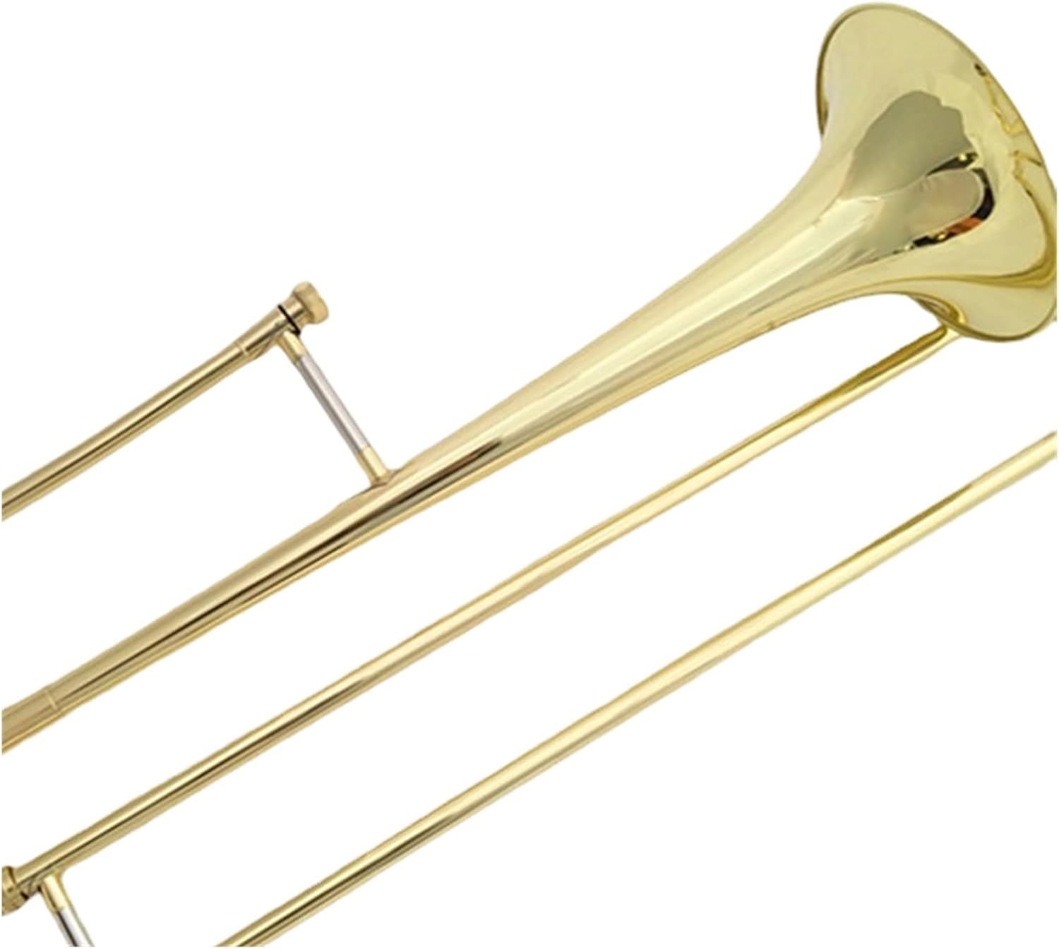 Adult Trombone Instrument Professional Alto Brass Pipe B Flat Lacquer Gold Playing Practice Instrument