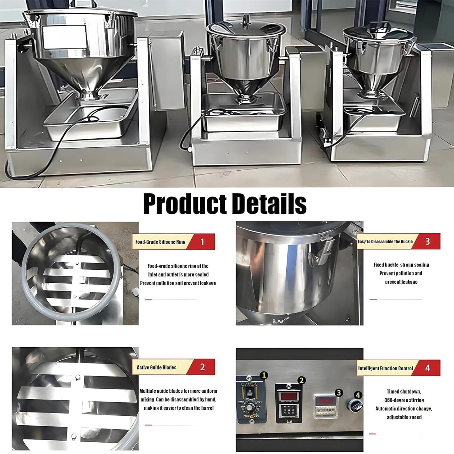 Lab Dry Powder Mixer Mixing Machine,Pharmaceutical Powder Mixing Machine, Chemical Powder Blending Machine, 304 Stainless PowderBlenderLab Dry Dough Powder DrumMixer 20L