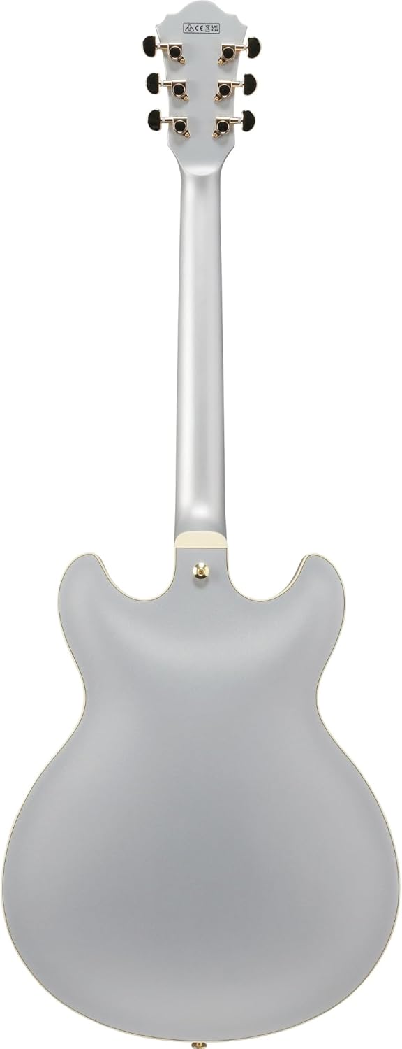 Ibanez AS73G Artcore 6-String Right-Handed Electric Guitar with Linden Body, Nyatoh Neck, and Rosewood Fretboard (Moonstone Silver Flat)