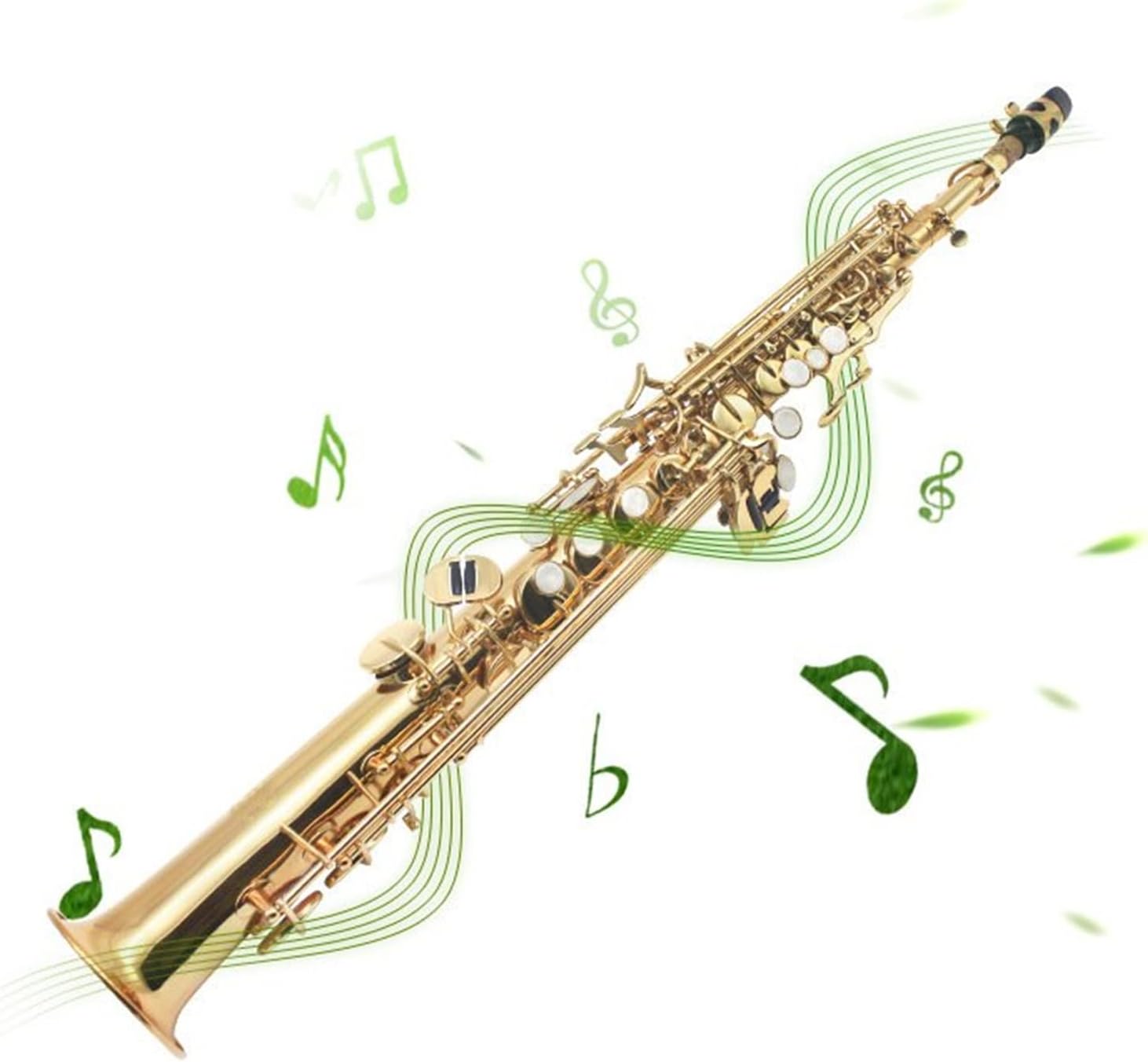 B Flat Saxophone Straight Pipe Saxophone Western Wind Instrument Beginner Professional Playing Professional Saxophone