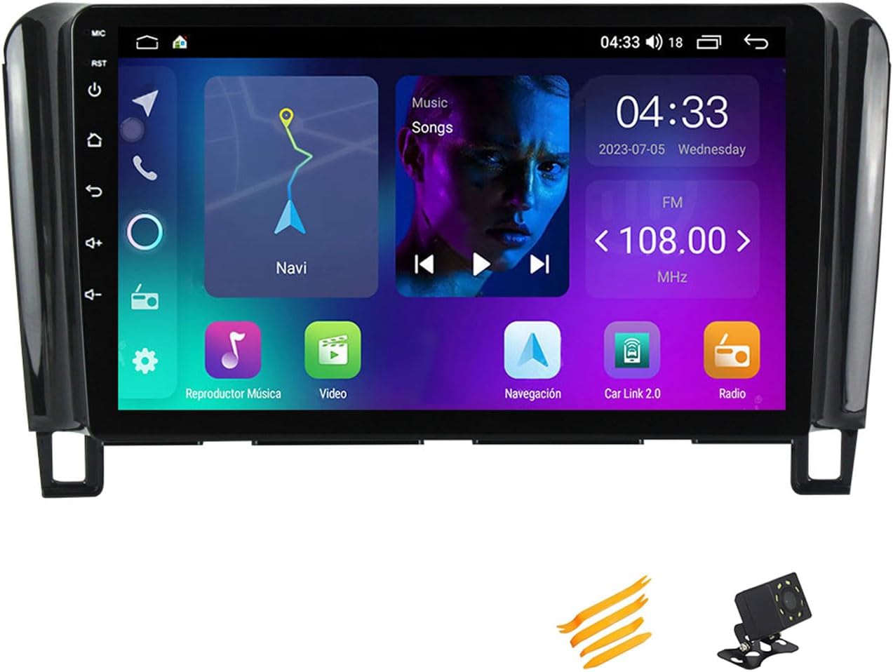 Android 13 Car Stereo Bluetooth CarPlay 2 DIN Touch Screen Compatible with Nissan Serena 4 2010~2016 9In QLED Display Car Radio with Navigation Android Auto FM RDS SWC,4 Core NF1 1G+32G