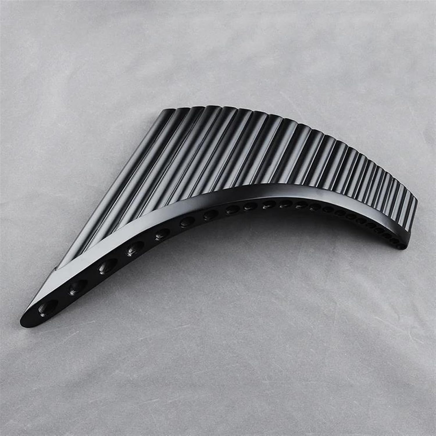 Hand Made Pan Flute Black Pan Pipe Fork C Key Woodwind Musical Instrument 22 Pipes (Color : LEFT)