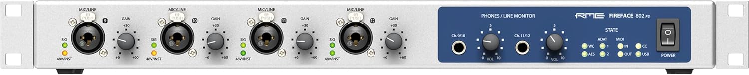 Fireface 802 FS 60 Channel 192khz High-End USB Audio Interface
