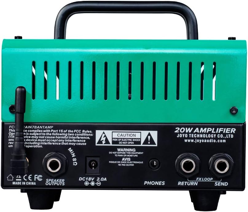 JOYO Atomic BanTamp Series Mini Amp Head 20W Hybrid Tube 2-Channel Guitar Amplifier with Bluetooth (No Sound, Need Extra Speaker)