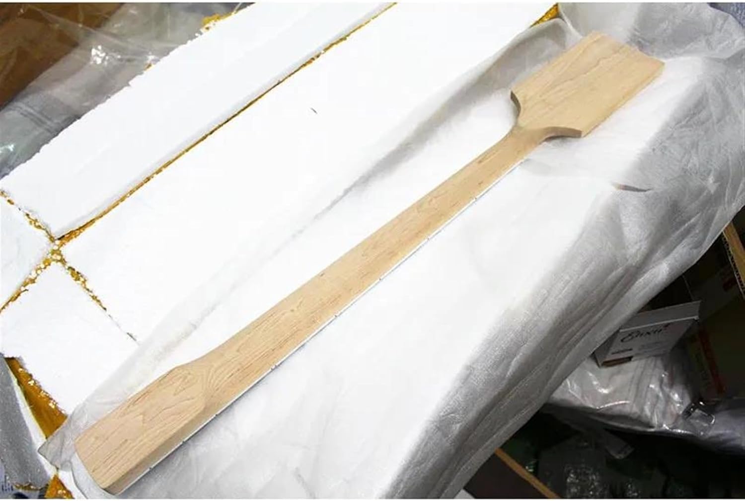 Replacement Guitar Neck 20 Frets Paddle Headstock DIY Maple Electric Bass Guitar Neck Rosewwood Fingerboard Inlay Block Guitar Accessories