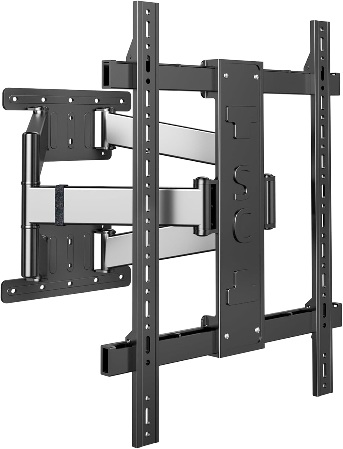 Corner TV Wall Mount for 65 75 77 85 86 inch TVs,Long Arm Full Motion TV Bracket for 50-90 inch， Extension Articulating Arm Swivel and Tilt, Avoid outlets Hold 154lbs，Max VESA 650x600.