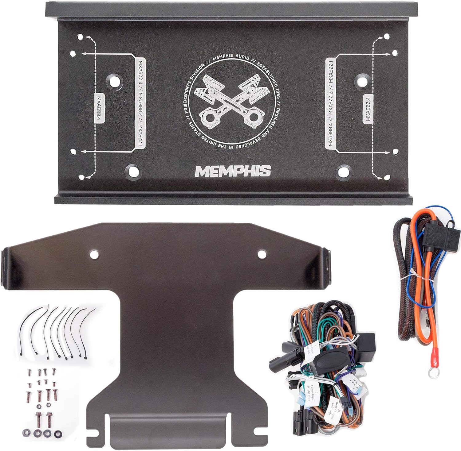 Memphis Audio OEM Amplifier Installation Kit Compatible with 2014+ Harley Davidson Street Glide & 2015+ Road Glide