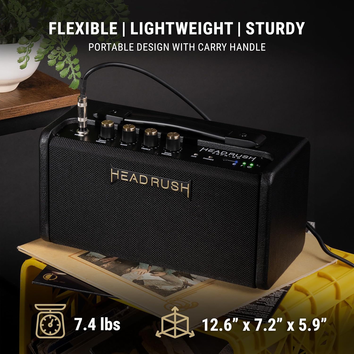 HeadRush FRFR-GO - 30W Electric and Bass Guitar Amplifier with Dual 3