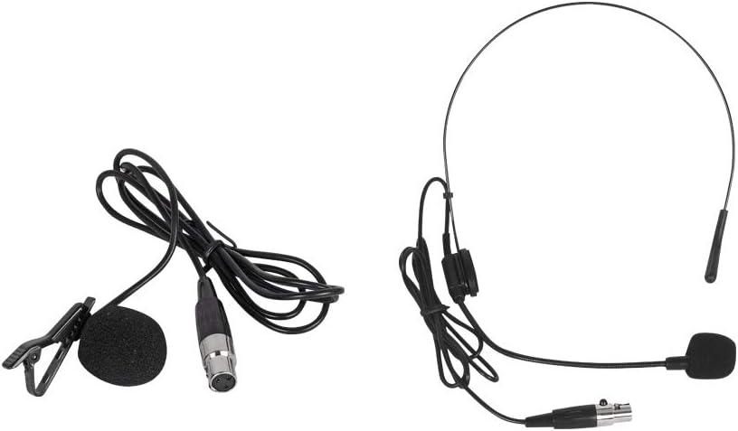 Wireless Microphone System UHF 8 Channel 8 Lavalier Bodypacks 8 Lapel Mic 8 Headsets for Karaoke System Church Speaking Conference Wedding Party 3 Year Warranty