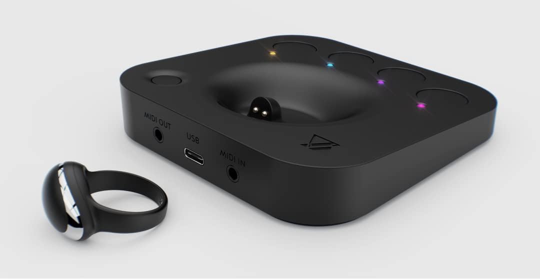 Neova MIDI Ring Controller with Hub. Advanced gesture MIDI controller with standalone CPU and nine ultra-low latency sensors (NEOVA) Distributed by Roland.