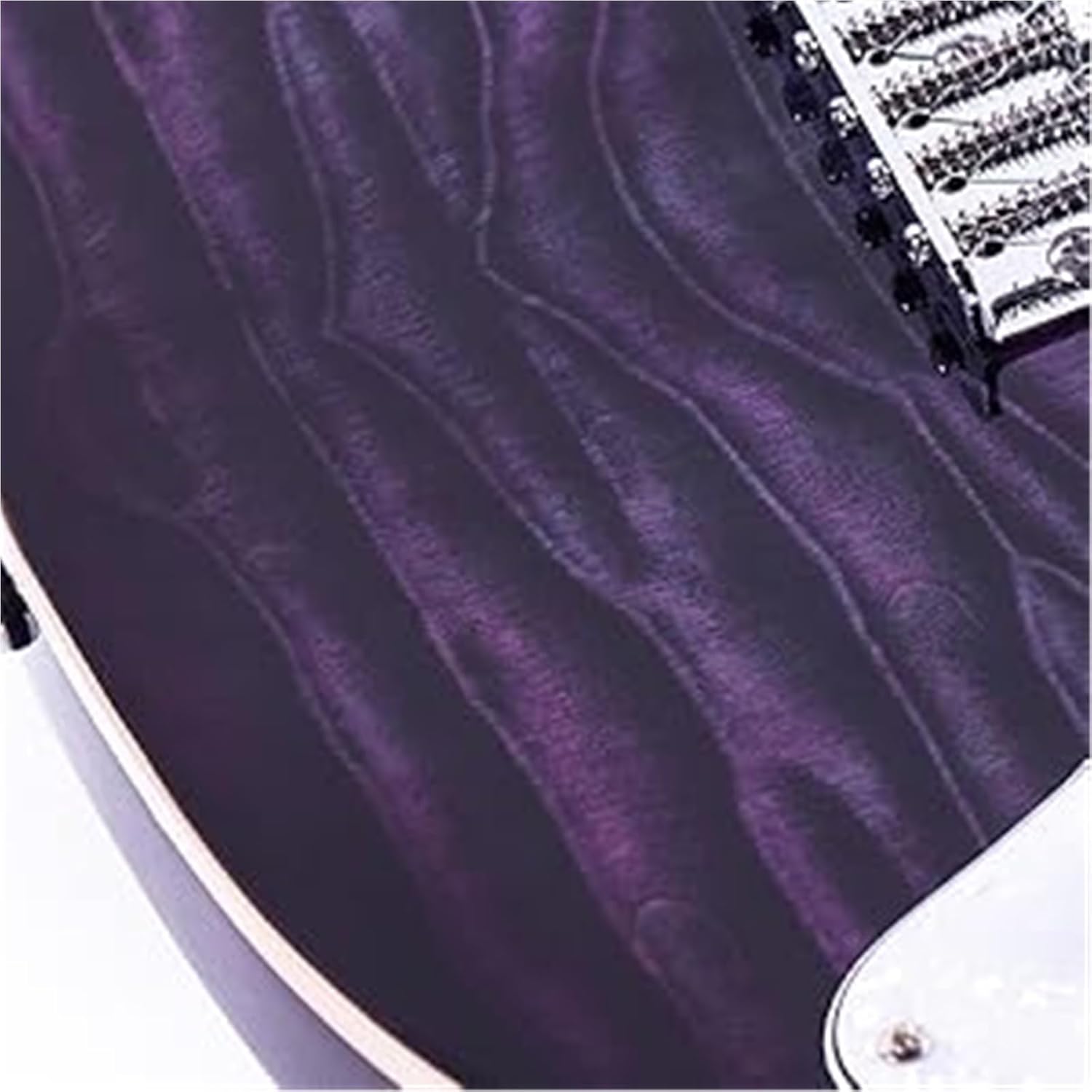 Beginner Electric Guitar Kits Semi Hollow Body Single F Hole Printed Electric Guitar Full Size Basswood With Maple Neck Chrome Hardware