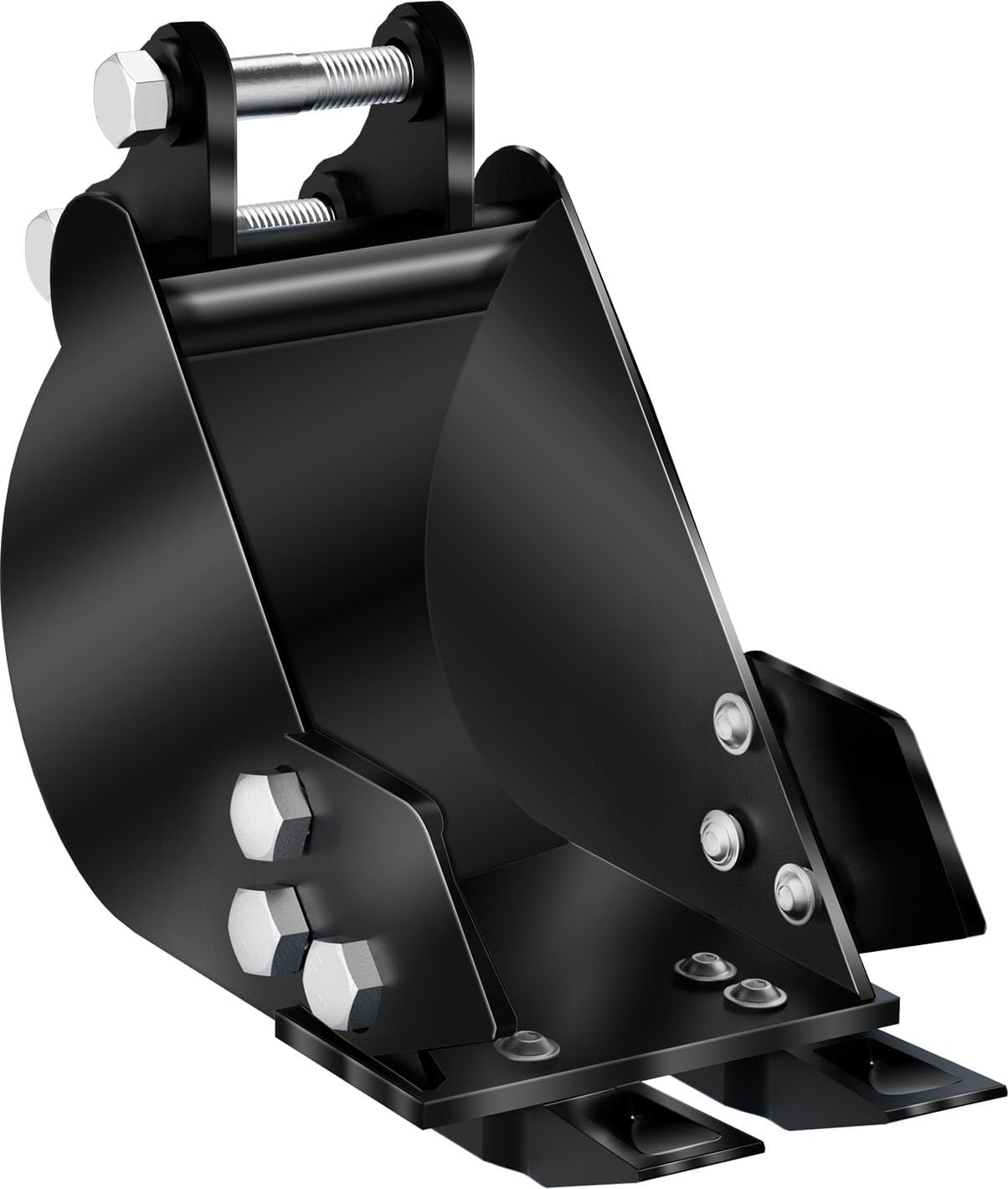 Upgrded Mini Excavator Bucket, 7.87in/200mm Narrow Backhoe Bucket, Manganese Steel Trench Digger for 0.8-1.8 Tons Mini Excavators