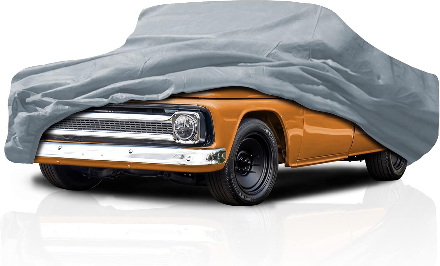 5 Layer Semi Custom Full Coverage Truck Car Cover for Chevrolet Chevy 1967-1972 C10 Standard Cab 6.5' Short Bed All Weather Protection Breathable Dust Scratch, Dust, Snow Shield