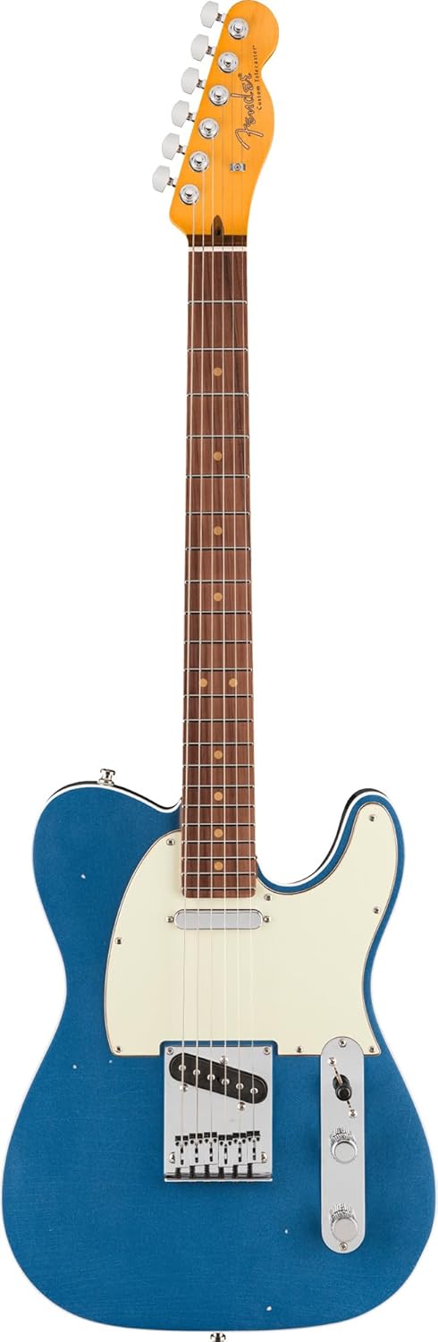 Fender American Ultra Luxe Vintage '60s Telecaster Custom Electric Guitar - Lake Placid Blue, Heirloom Lacquer