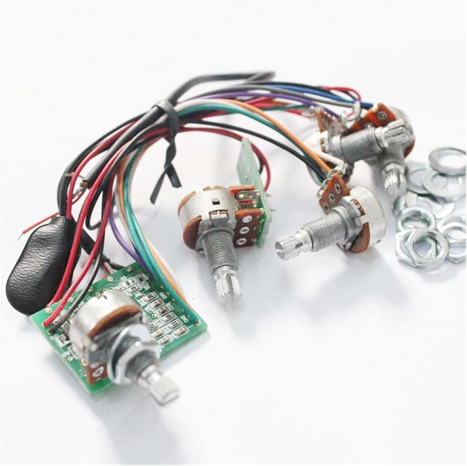 KESHUO Electric Guitar Wiring Harness Electric Bass Line Band Equalizer and Treble Balance Control and Master Volume