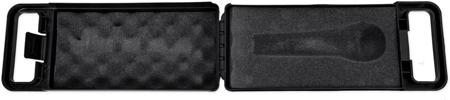 Rockville RMM-XLR Super Cardioid Dynamic Microphone, 600 Ohm, Metal Body, On/Off Switch, 10ft XLR Cable, Black Finish, for Live Performances and Vocals, 4-Piece