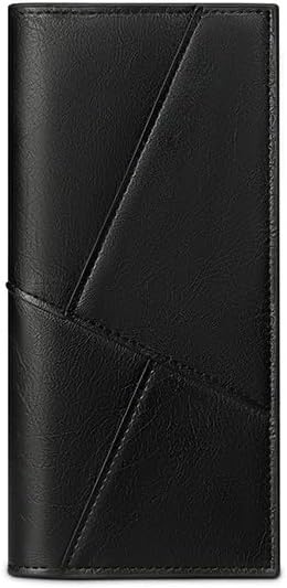 Anti-Theft RFID Blocking Genuine Leather Wallet for Men with Multiple Card Slots and Coin Holder Gifts for Men (Black)