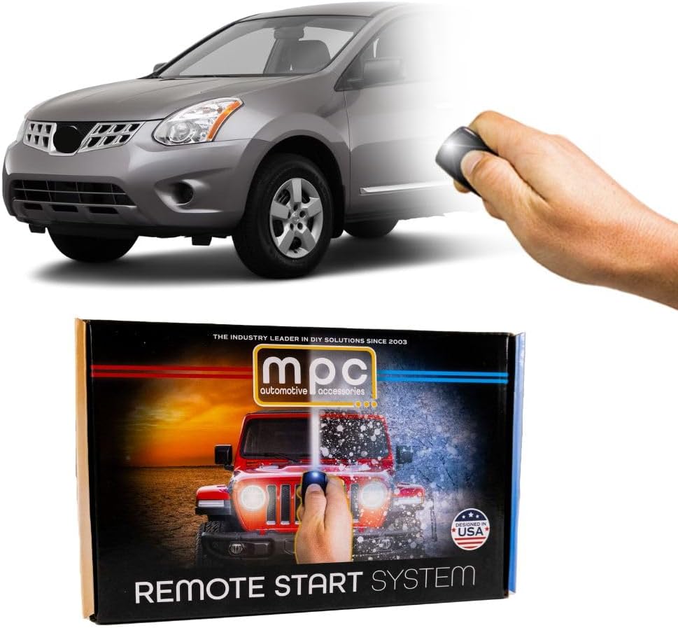 MPC Complete Factory FOB Activated Remote Start Kit Compatible with 2008-2013 Nissan Rogue - Plug-in T-Harness - Intelli-Key ONLY