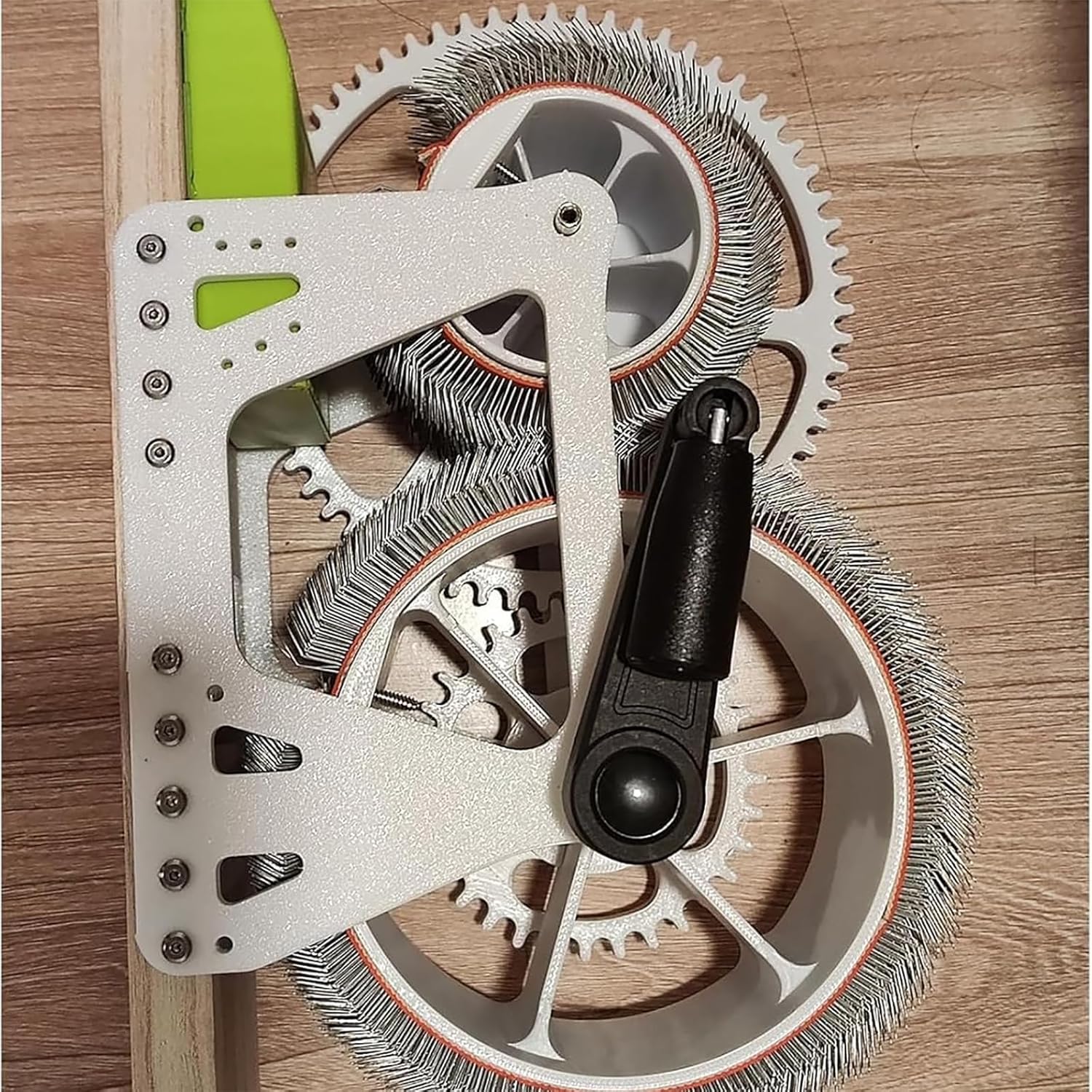 Wool Fiber Drum Carding Machine, Manual Wool Combing Machine, Sheep Fleece Drum Carder, Fast Color Mixing, Combing, Spinning, for DIY Craft Make Felt Animals, Handmade Enthusiasts,N