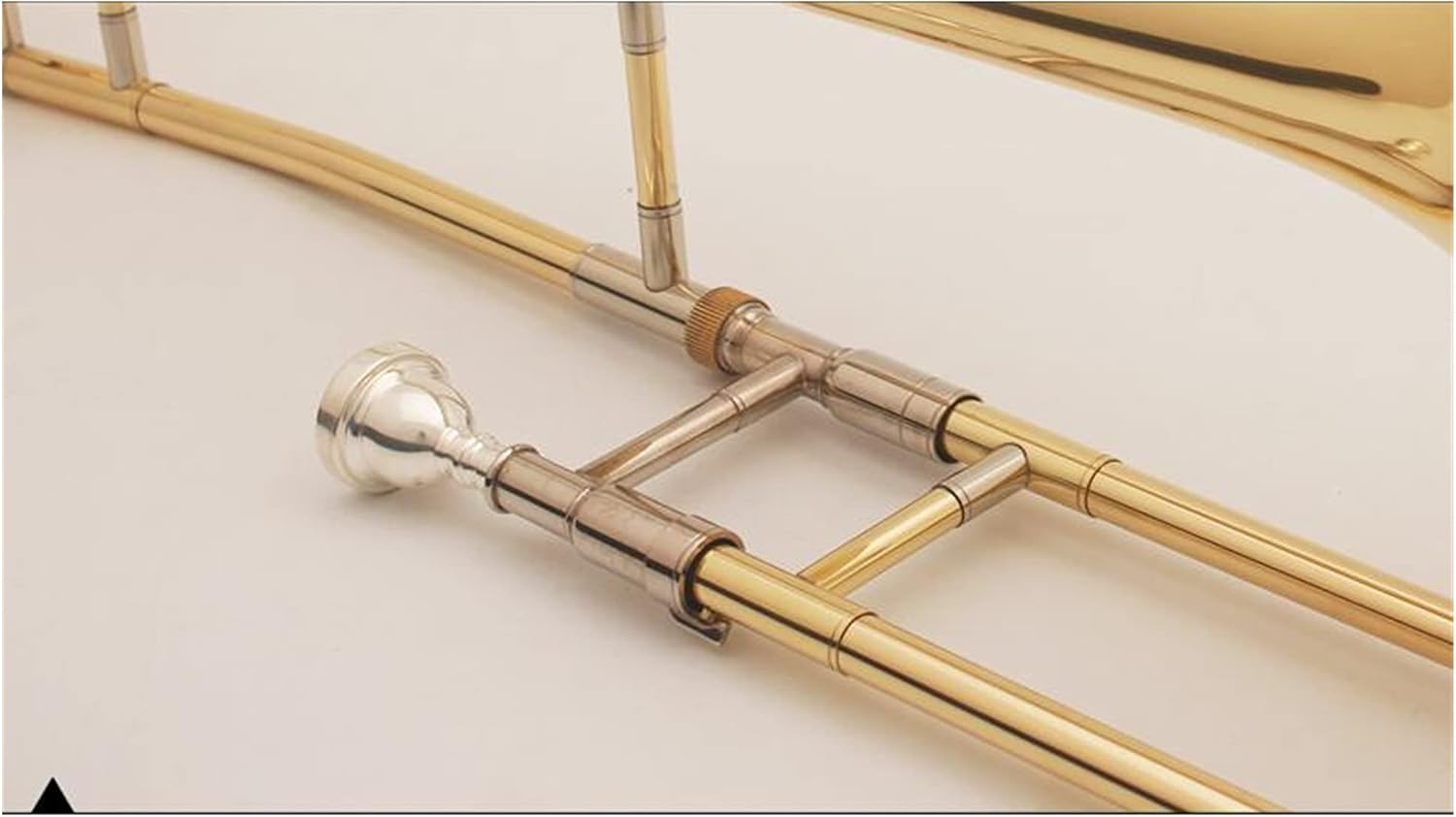 Student Trombone Professional Tenor Trombone B Flat Tenor Trombone Brass Lacquered Gold Playing Brass Instrument with Accessories Trombone Kit (Color : Alto Trombone)