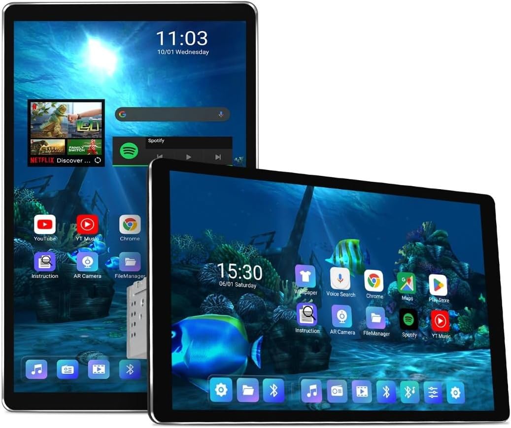 JOYING Car Stereo 10.1 Inch Single Din Radio with Wireless CarPlay & Android Auto, Android 12 Head Unit Support AM/FM Radio, Bluetooth 5.0, Mirror Link(JY-UZS10N8-MR)