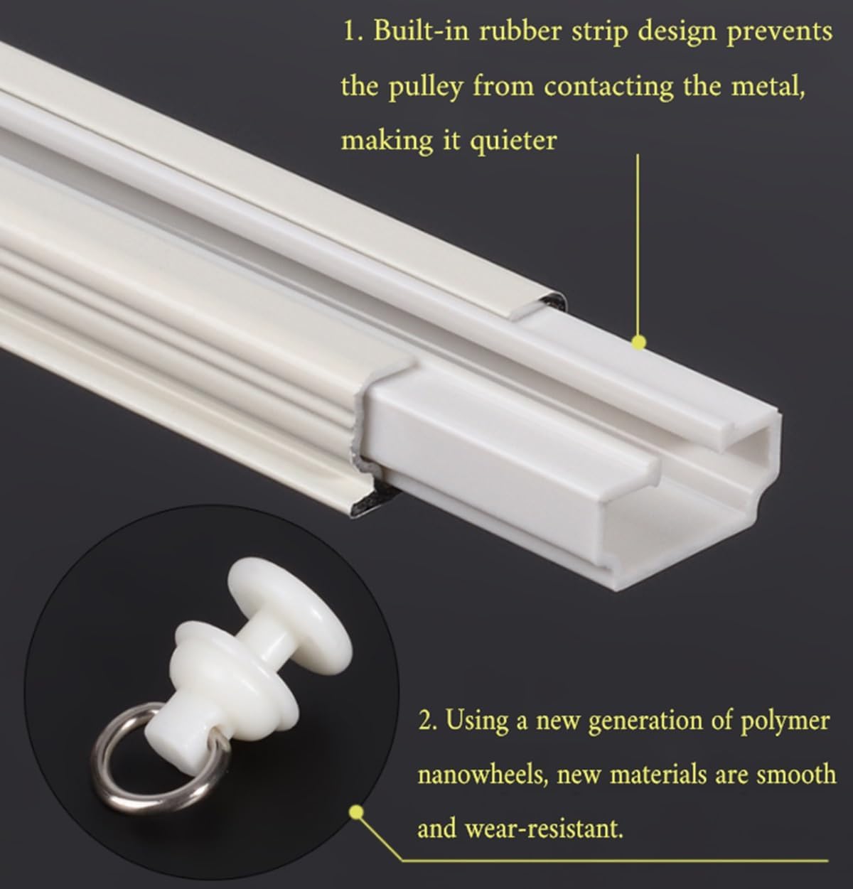 JEDAL Room Divider Ceiling Curtain Track Set Aluminum Curtain Rail Ceiling or Wall Mount, Curtain Rails System with 90° Corner Bends and Roller Hooks 3.3ft to 19.8ft (Size : 17.5ft)