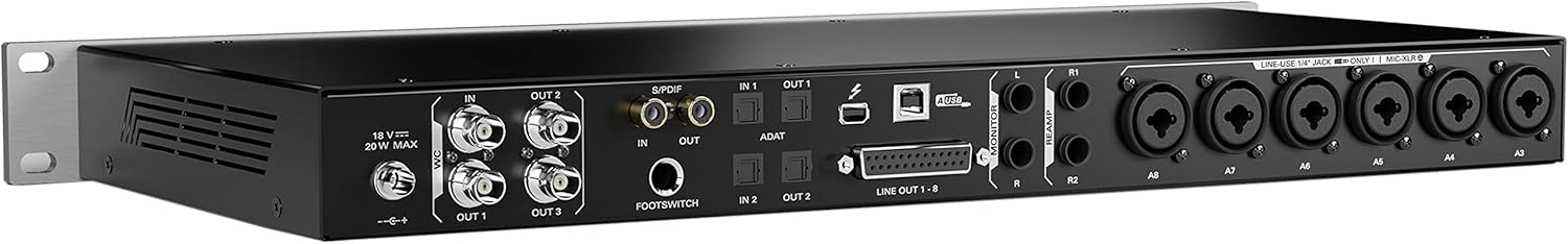Antelope Audio Discrete 8 Synergy Core Thunderbolt & USB Audio Interface - Multichannel Rackmount Microphone Preamp Recording for Vocals, Streaming Studio Audio Interface w/FPGA + DSP FX Processing
