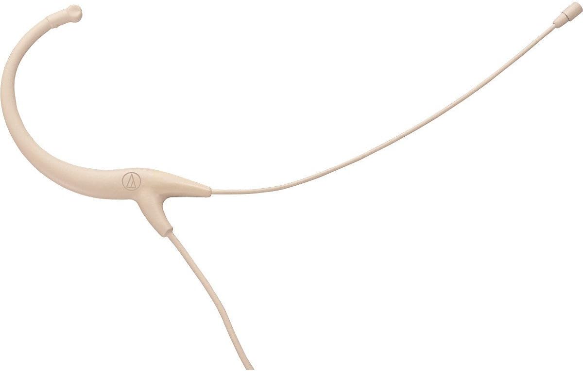 Audio Technica BP892cT4-TH MicroSet Subminiature Omnidirectional Condenser Headworn Microphone, Beige
