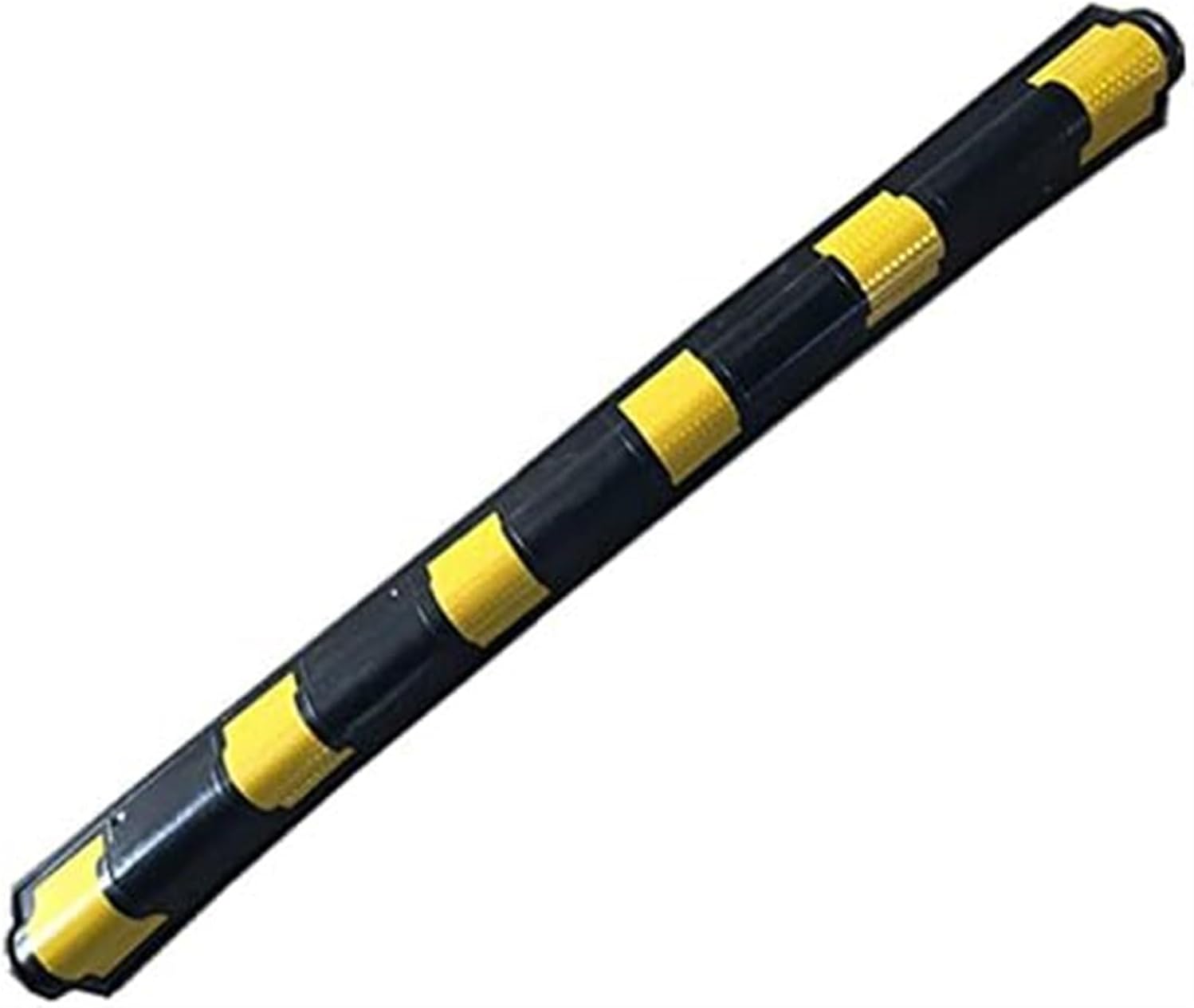 Garage Wall Protector,Car Parking Protector,Arc Parking Rubber Column with Reflective Strip,1cm Thick Workshops Garages Wall Corner Guards,4 Sizes (Color : Yellow, Size : 5pcs-100cm) (Color : Yell