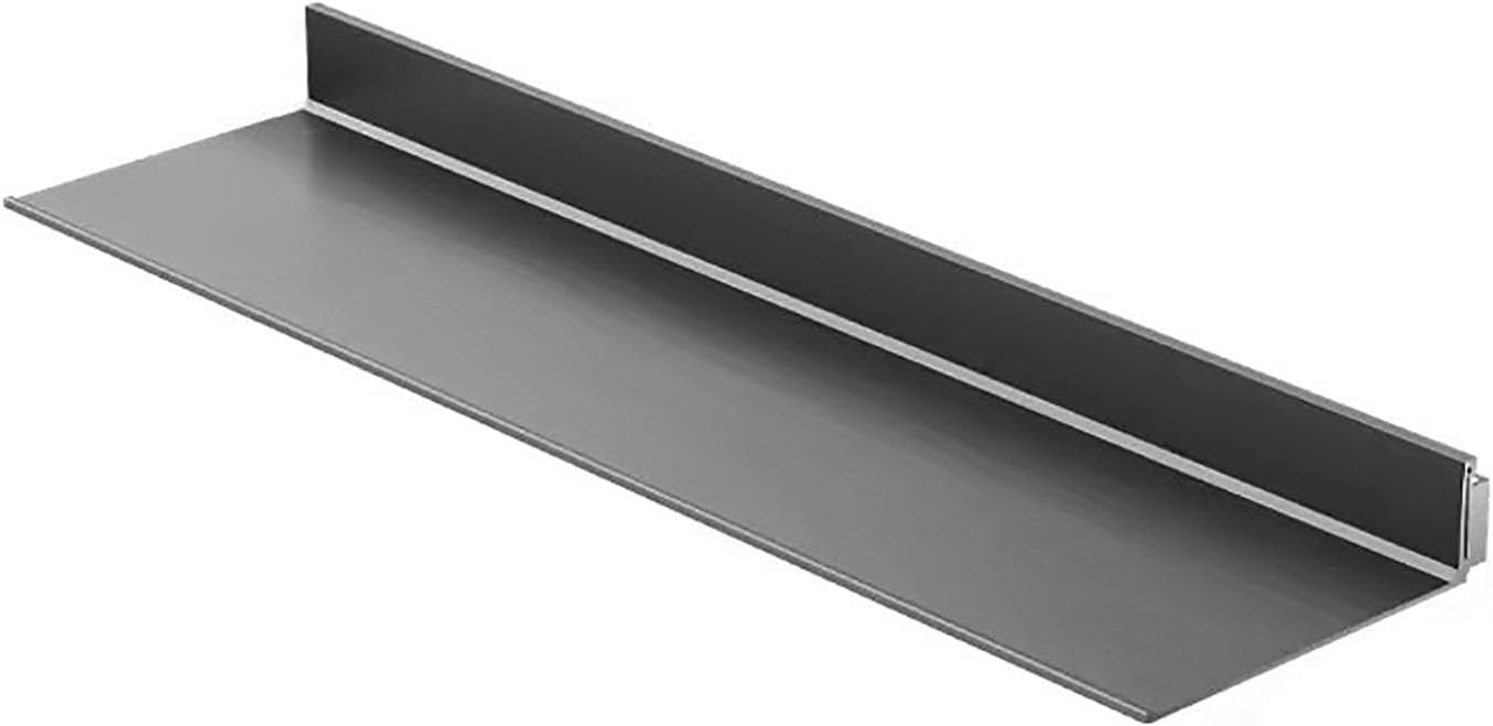 Wall Shelves Picture Ledge,Floating Shelves Wall Mounted Built-in LED Light, Metal Wall Mounted Light-Emitting Shelves Creative Display Shelf for Plant Shelf Bookshelf ( Color : Gray , Size : 120cm/47