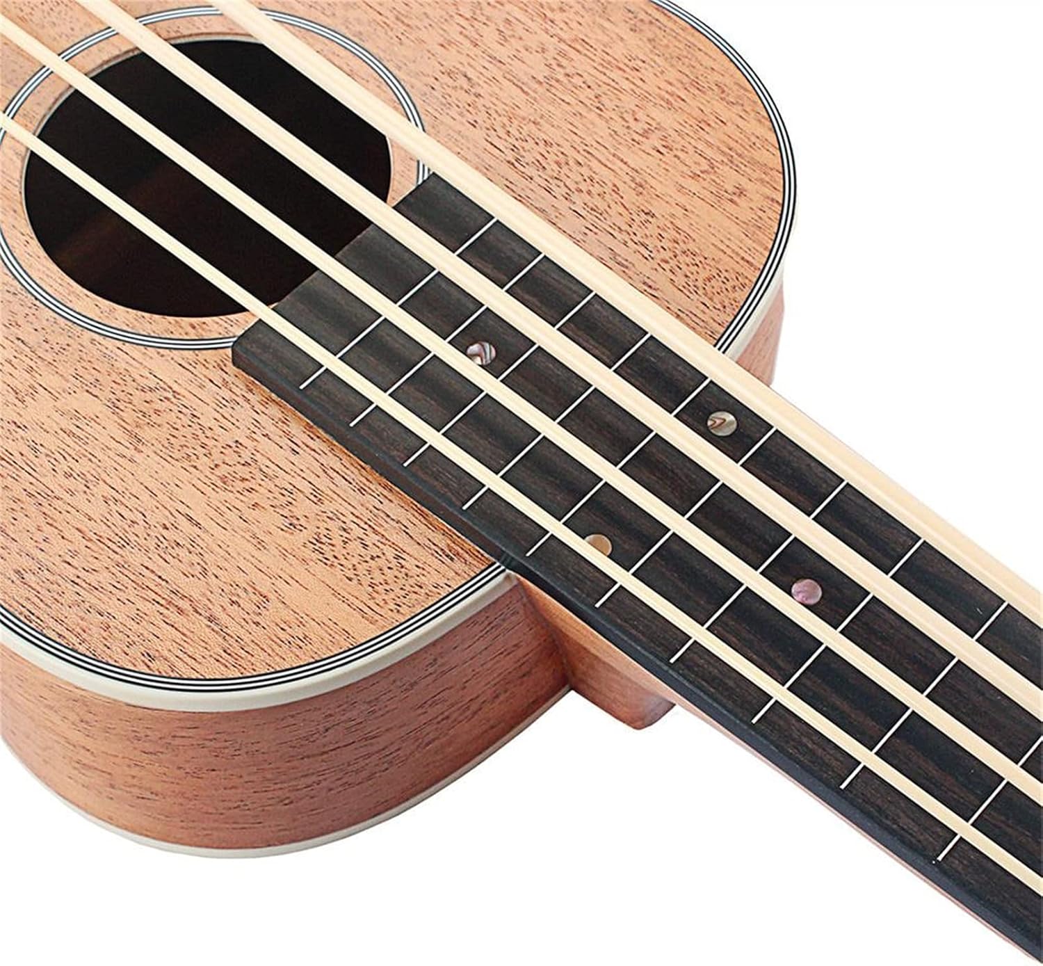 Children Ukulele 30 Inch Electric Ukulele Bass EQ Sapele Retro Closed Button Four Strings Electric Guitar Instrument