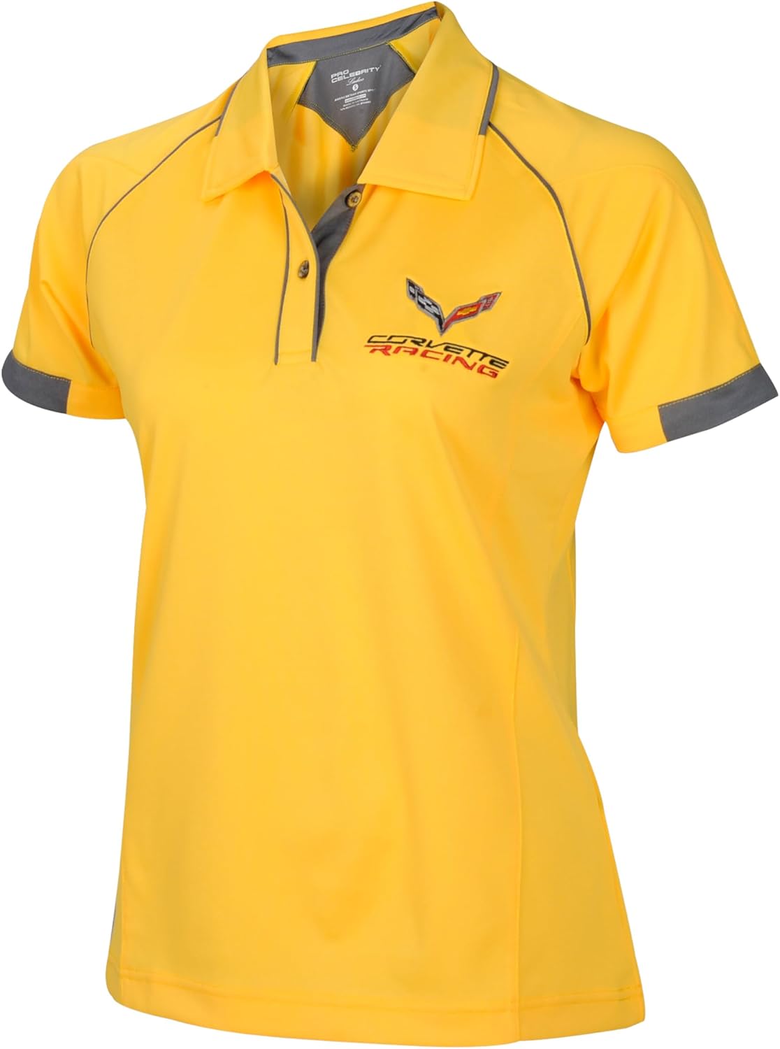 Ralph White 2014-2019 C7 Womens Hi Cool Polo Shirt with Corvette Racing Logo