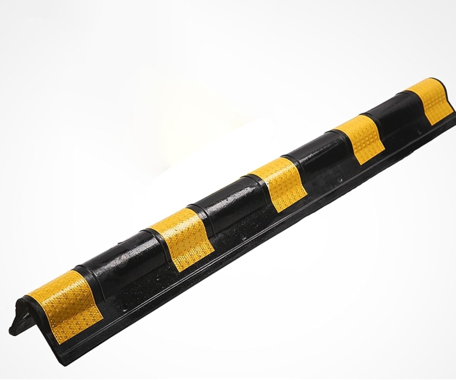 Rubber Wall Protector for Garage, 4in Extra Wide Corner Guards Reflective Post Cover for Night Safety, Waterproof Car Front Bumper Collision Strips, 2/5in Thick(Size:(LxW) 100x10cm/39.4x4in)