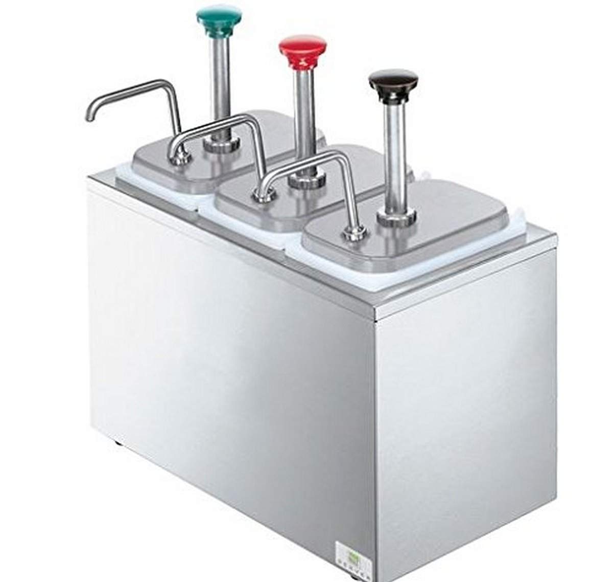 SB-3-83790 Station Combo with 3 Jars and Stainless Steel Pumps, 3-1/2 Quart Each Jar, Steel