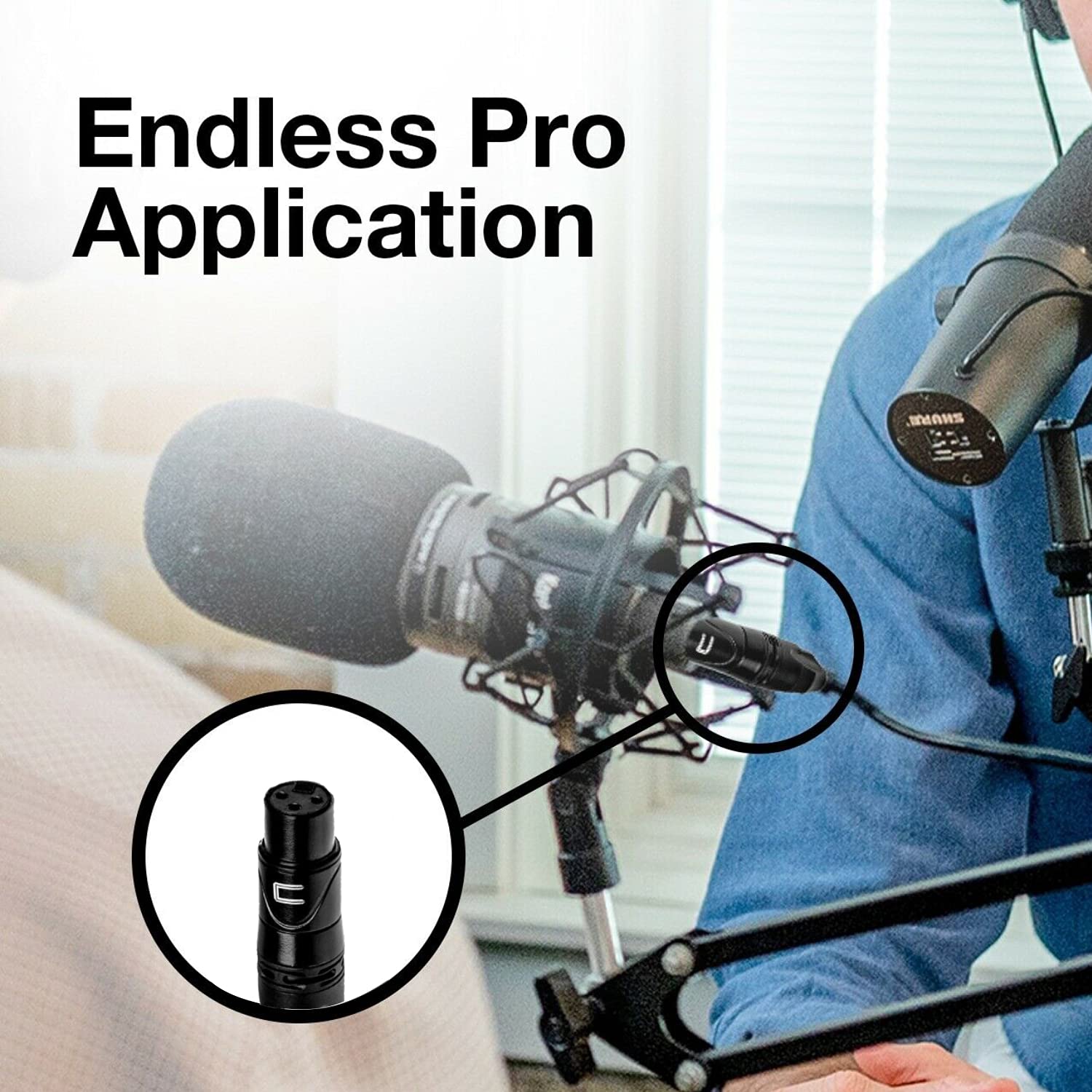 COLUBER CABLE 3-Pin XLR Female to 1/4