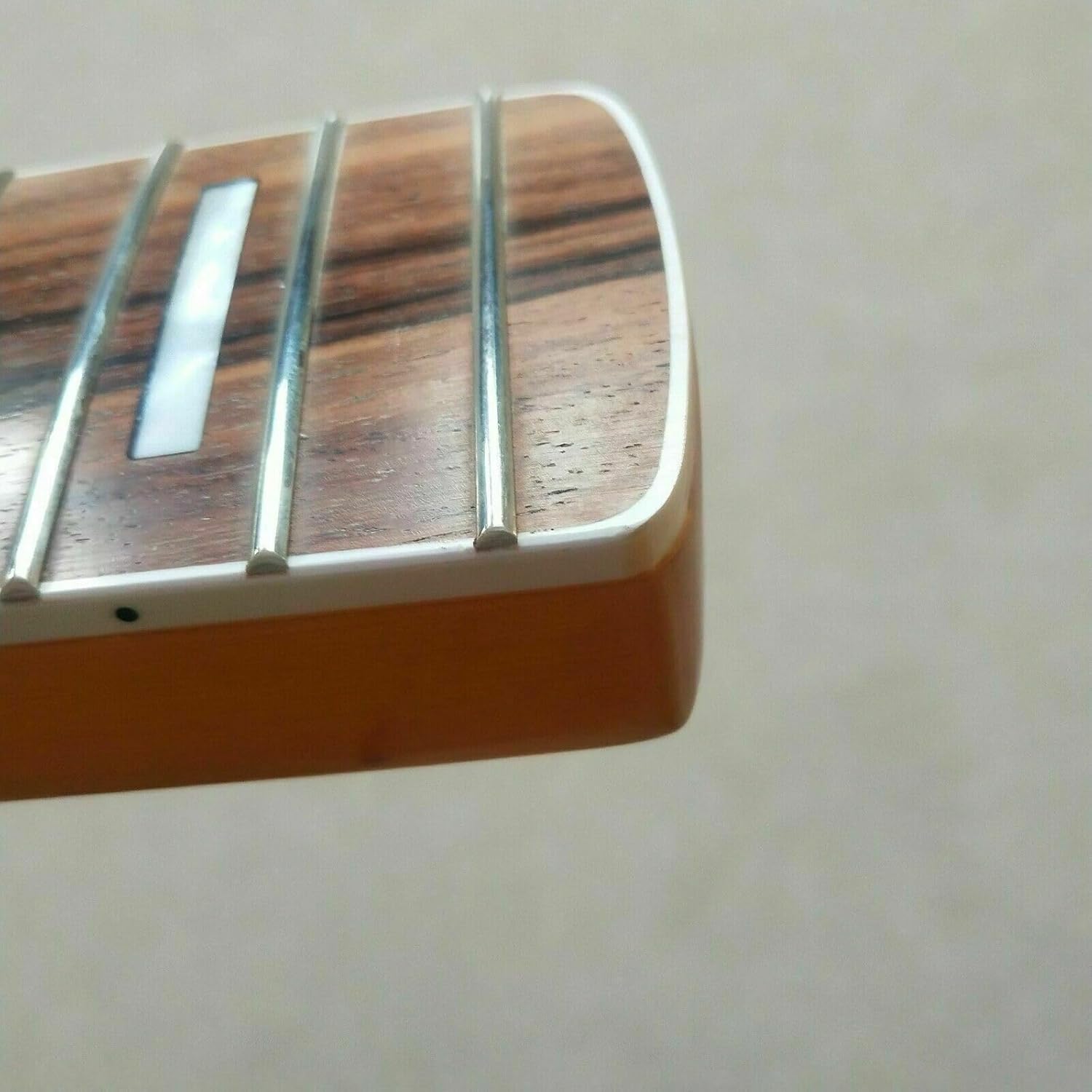 P Bass 4-String Guitar Neck Parts 20th Fret Maple Rosewood Fingerboard Inlay Replacement Parts