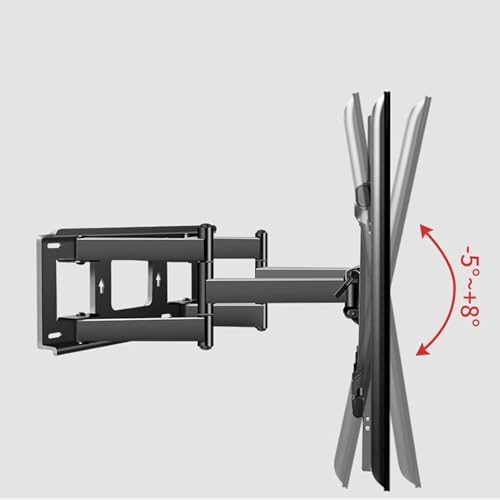 Adjustable TV Wall Mount - for 70-120 Inch LCD TV Wall Mounting Bracket, TV Mount Bracket with Two Swivel Articulating Tilt 6 Arms, Max Vesa 1000 x 600 mm, Holds up to 130 kg