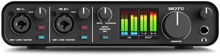 MOTU M4 4x4 USB-C Audio Interface Bundle with 6Ave Cleaning Kit