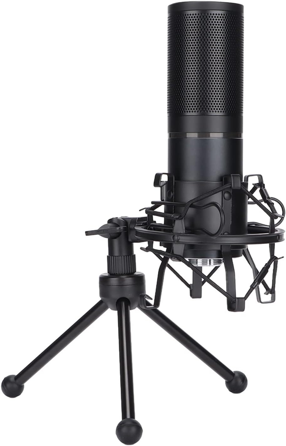 Computer Microphone, Condenser Recording Microphone for Laptop with USB Cable Protective Cover for Singing Live Stream