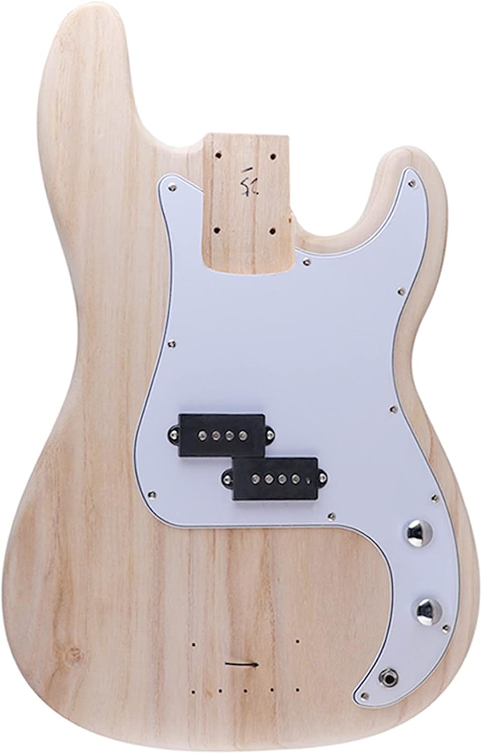 DIY Bass Guitar Kit 4 String Beginner Kits PB Bass Style Right Handed with Paulownia Body Hard Maple Neck DYED Engineered Wood Fingerboard Chrome Hardware Build Your Own Bass Guitar.