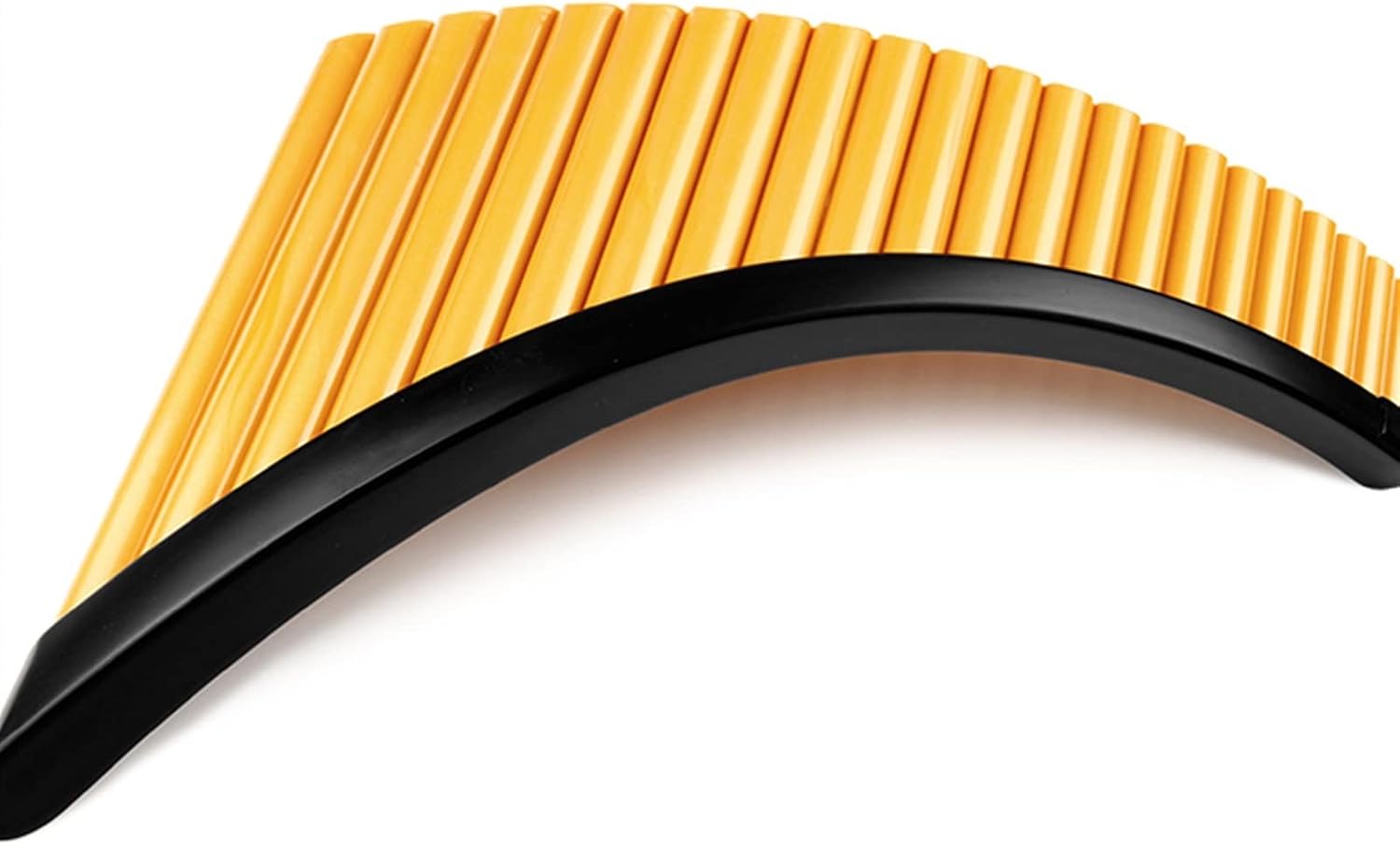 ABS Plastic Pan Flute 22 Pipes G Key Pan Pipe Musical Instruments Woodwind Instrument (Color : Gold Right)
