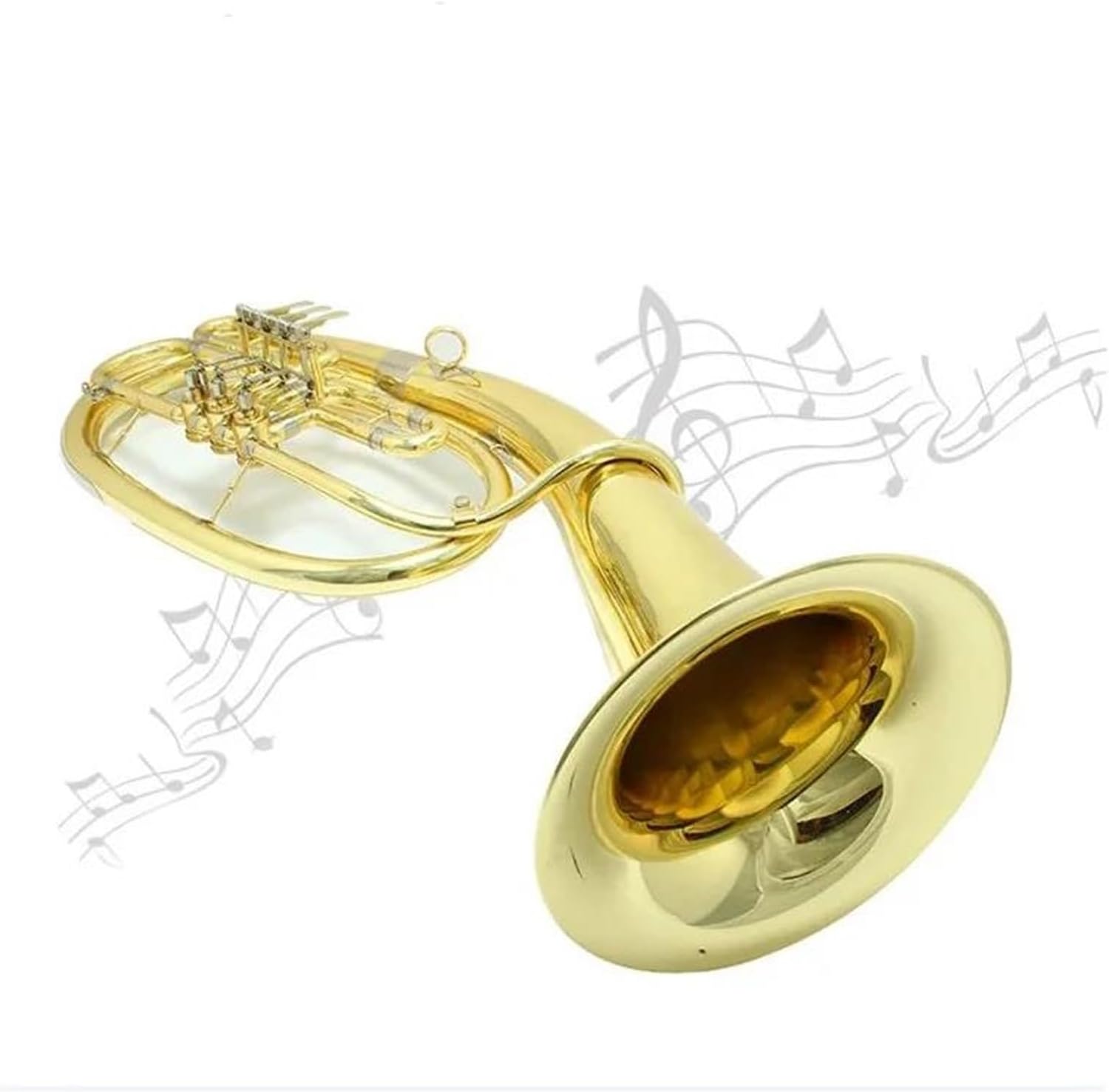 Beginner euphonium Piston Valve Rotary Gold Color Horn French Horn