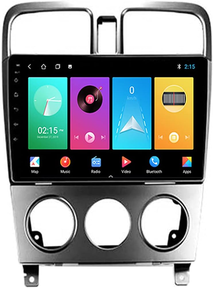 Android Car Stereo GPS Navigation Autoradio, with Rear Camera Support DSP/WiFi/Bluetooth/Mirror Link/Steering Wheel Control/USB/Carplay, for Subaru Forester SG 2002-2008