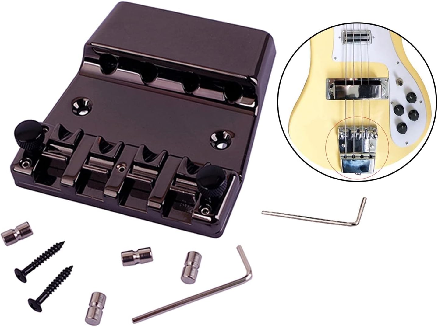 4 String Bass Bridge Electric Bass Guitar Bridge Guitar Bridge Replacement Parts Electric Guitar Bridge