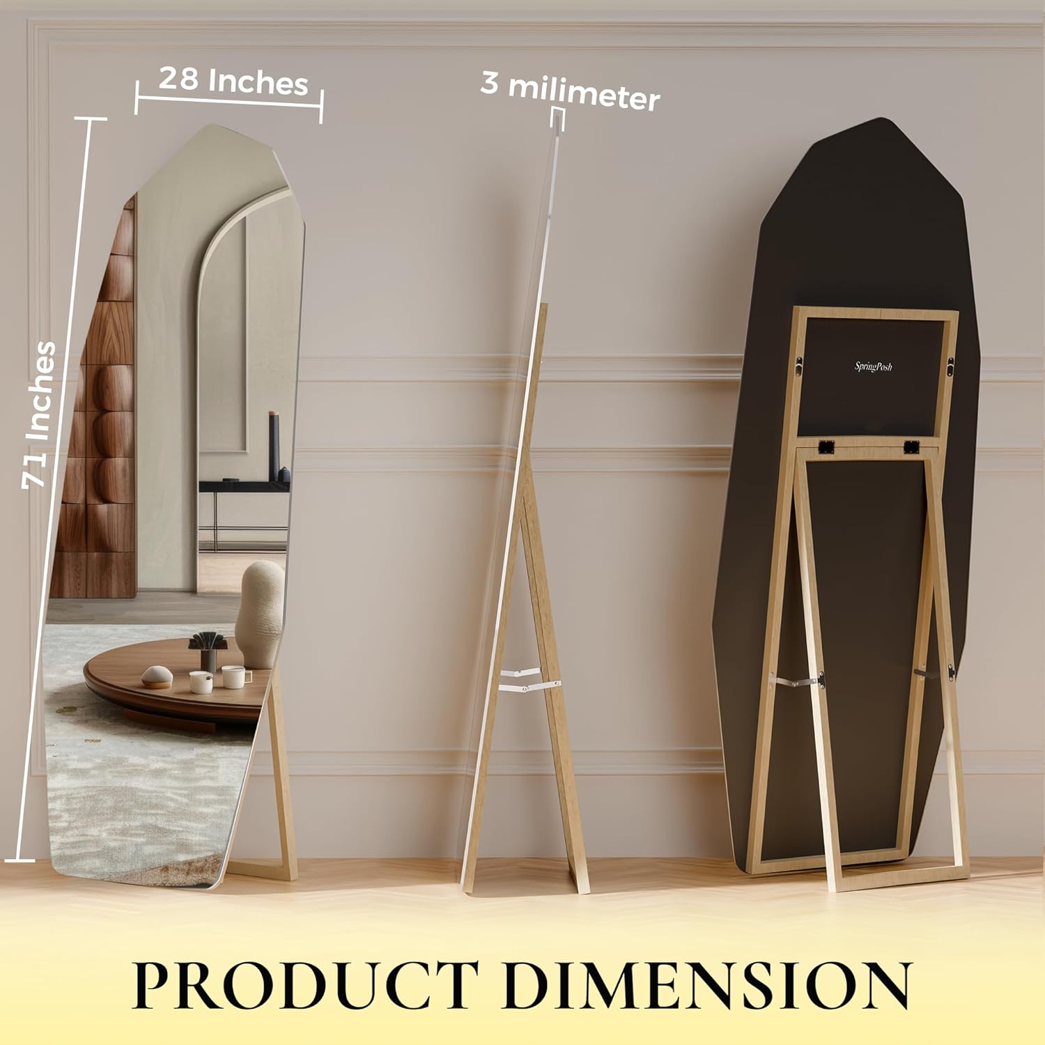 Full Length Mirror with Stand, 71